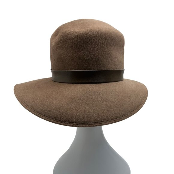 Vintage Fan Fields Felis Women\'s Brown Bucket Hat bith Bow Accent - One Size main image 5